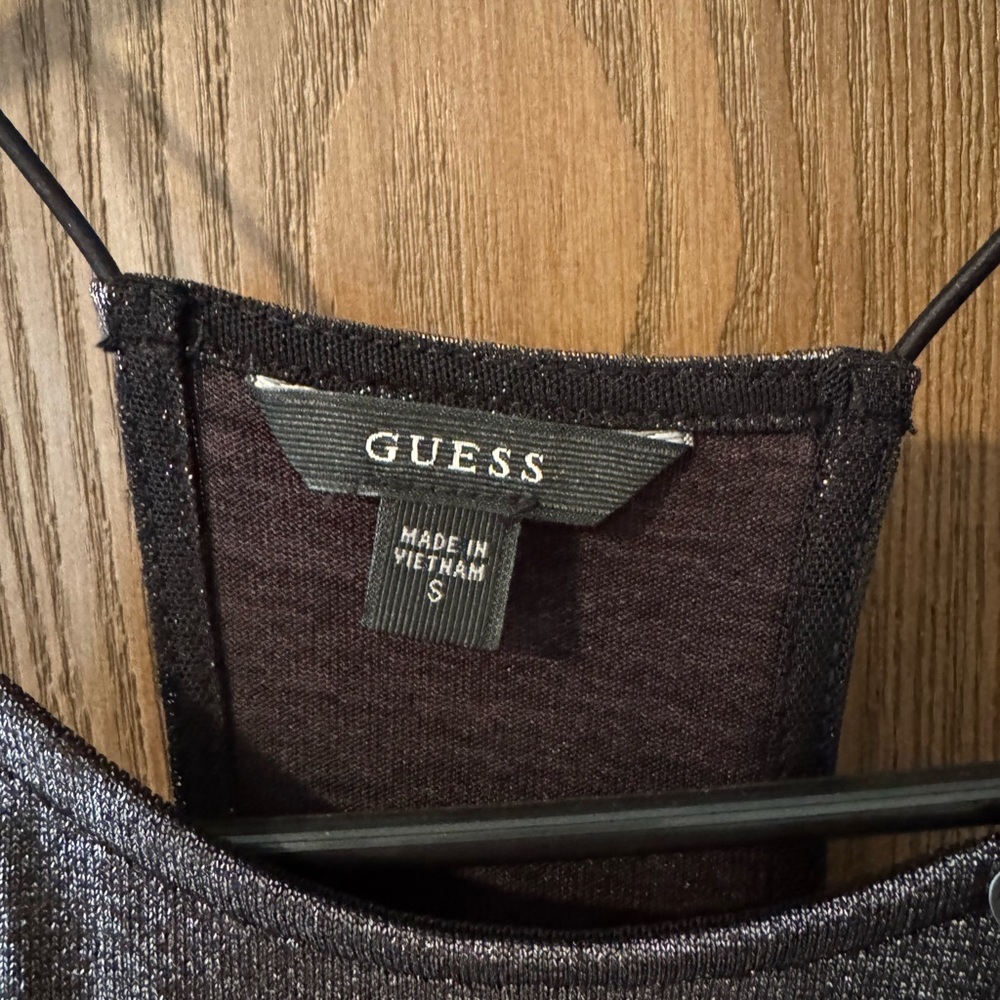 Guess Shimmering Black Tank Top - Picture 2 of 3
